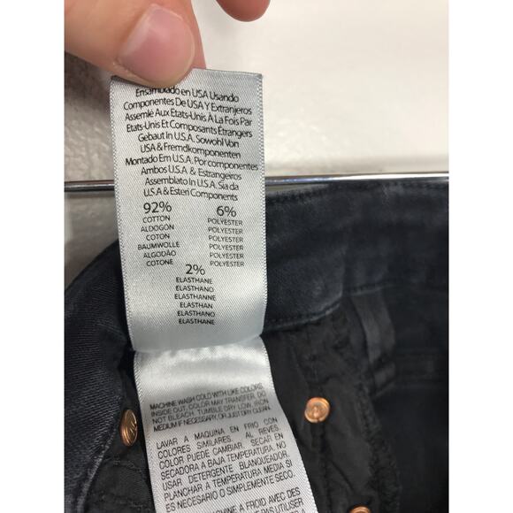 Mother Looker Ankle Fray Blackbird Denim Women's 26 High Waisted Jeans Capsule - Picture 9 of 13